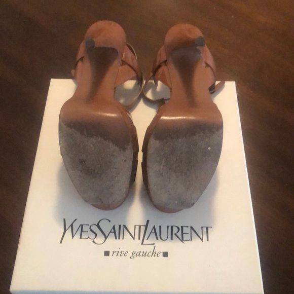 Saint Laurent/ Tribute Patent Platform Sandal - Picture 3 of 5